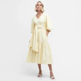 Annie Midi Dress Lemon Souffle