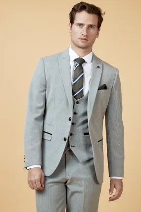 BROMLEY - Silver Grey Check Blazer