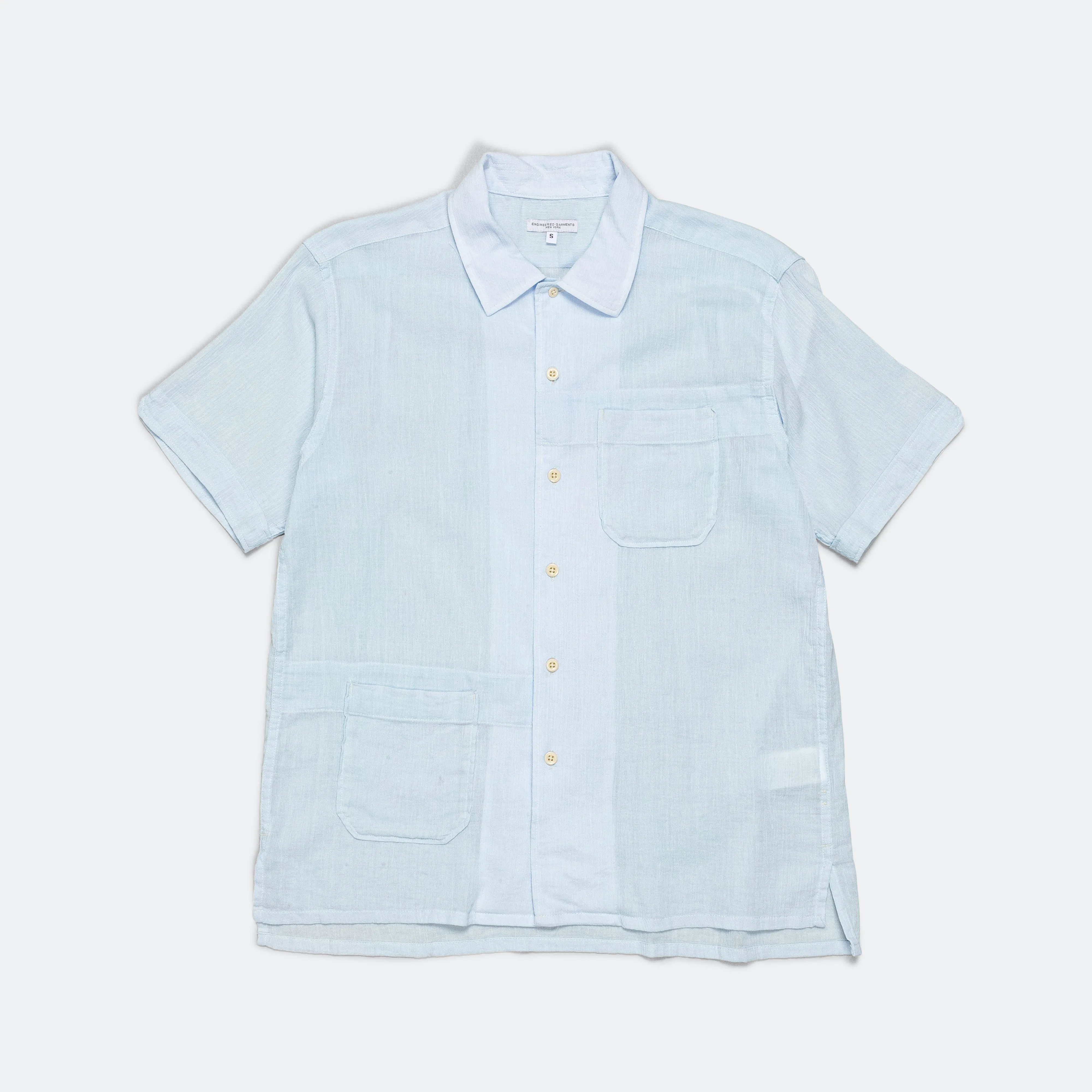 Camp Shirt - Lt Blue Cotton Crepe