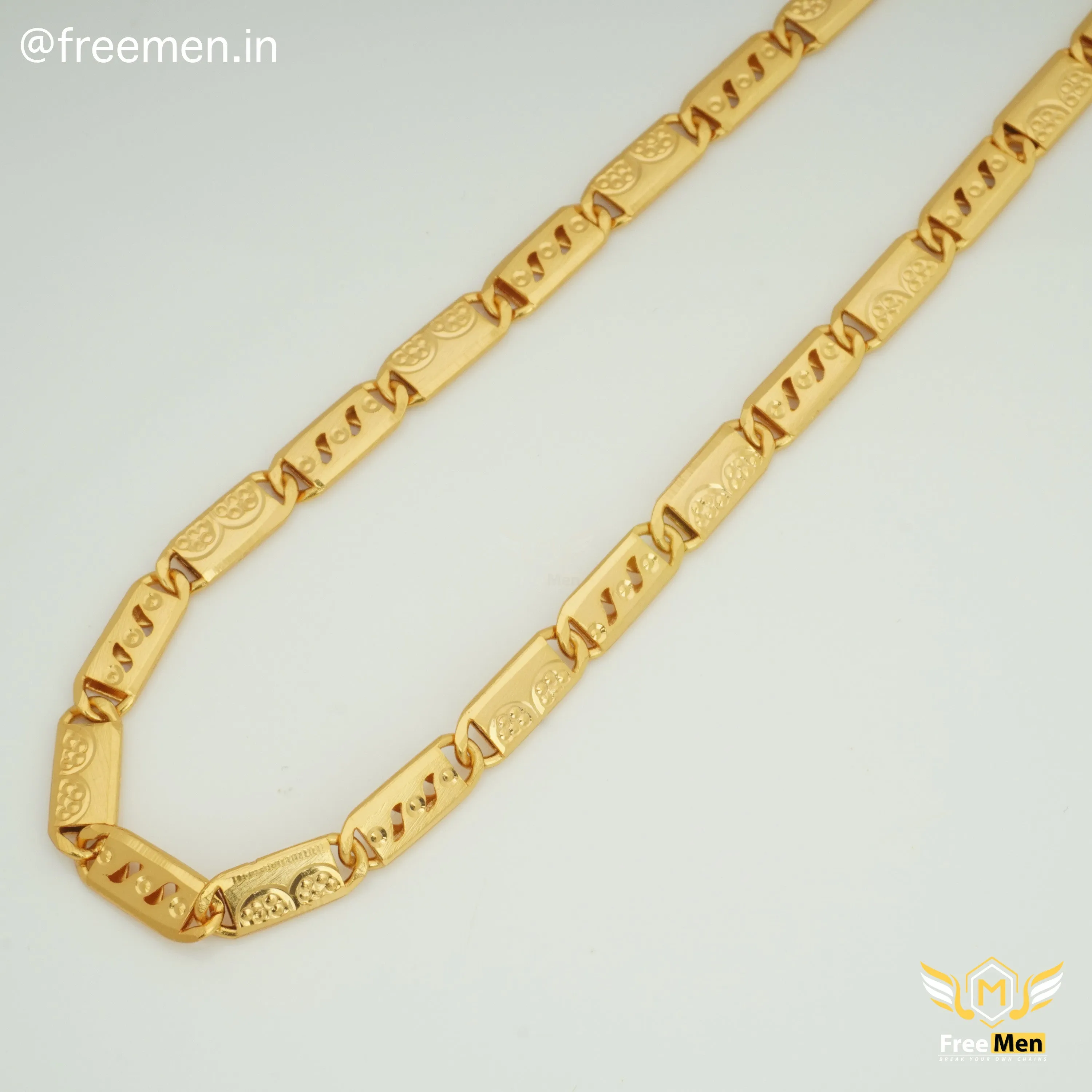 Freemen Glamorous Parallel OBO Golden Nawabi Biscuit Chain - FMC28