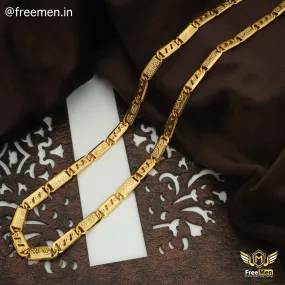 Freemen Glamorous Parallel OBO Golden Nawabi Biscuit Chain - FMC28