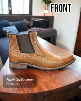 Front EDMONTON Tan Chelsea Boot