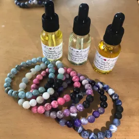 Handcrafted Essential Oil Diffuser Bracelets & Oils