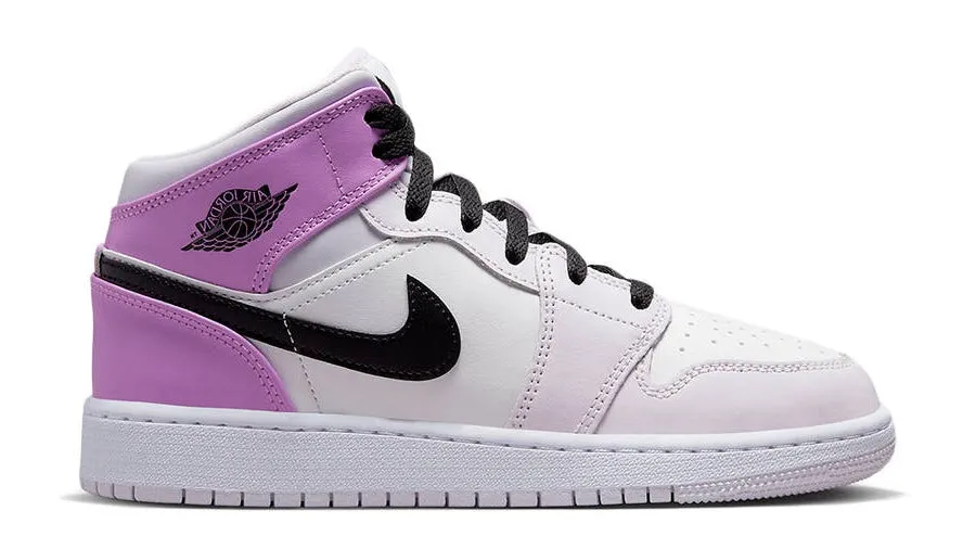 JORDAN 1 MID BARELY GRAPE (GS)