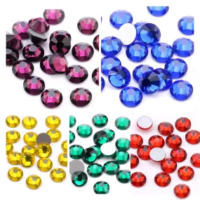 #SS20 Glass Rhinestone 1440pcs per pack- SS20 GLUE ON Flatback M-foiled NON-hotfix Crystal