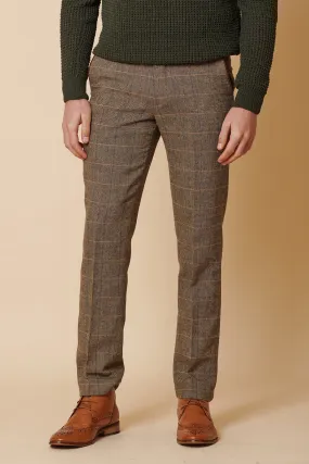 TED - Tan Tweed Check Trousers