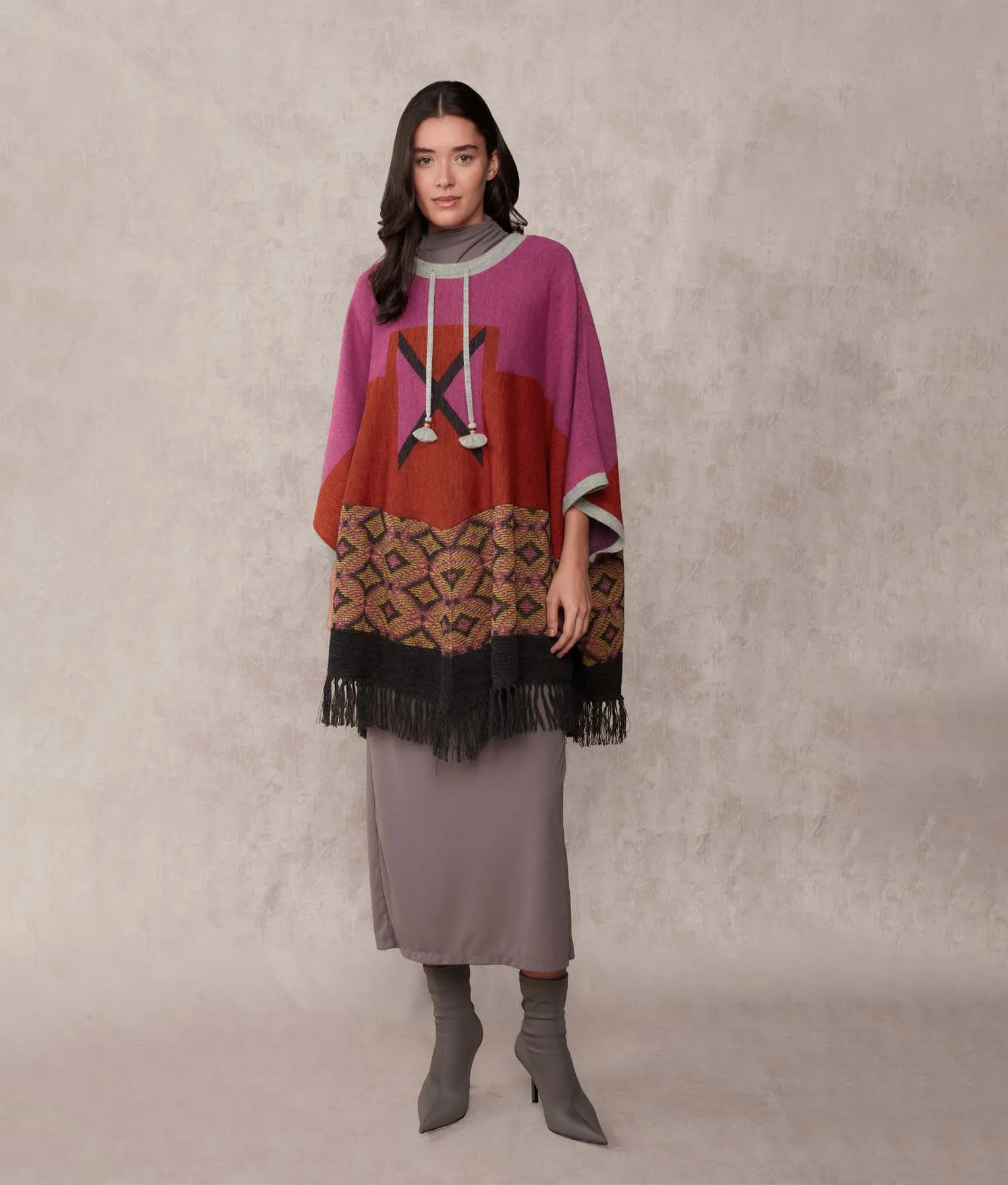 The Favorite Jacquard Poncho