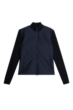 Wren Knitted Hybrid Jacket / JL Navy